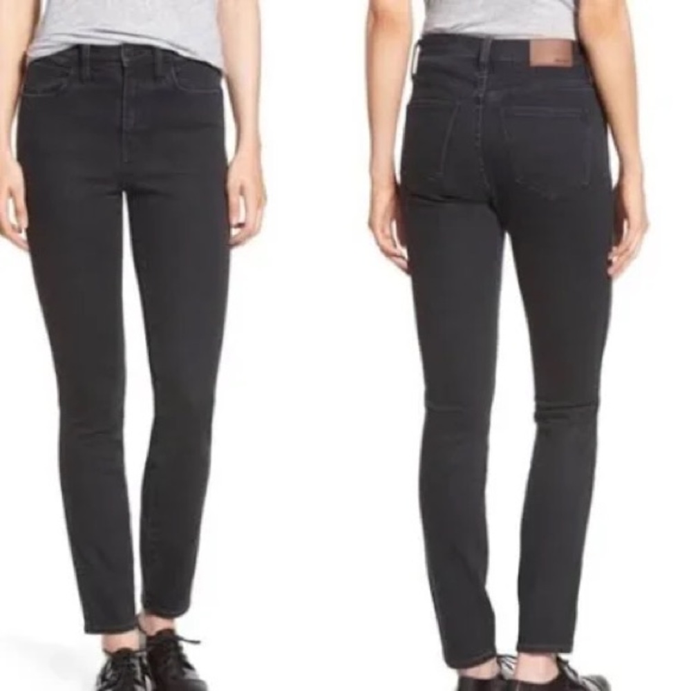 Madewell 9” High Rise Skinny Black Jeans